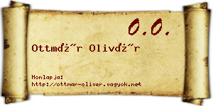 Ottmár Olivér névjegykártya